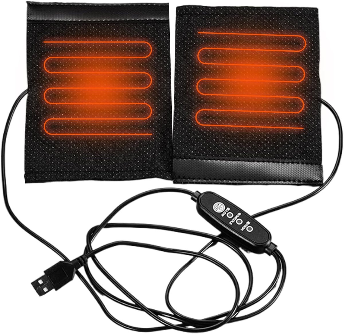 Verwarmingskussen USB - Elektrisch Kussen - Ontspanning & Comfort - Verstelbare Band - 20 x 10 cm
