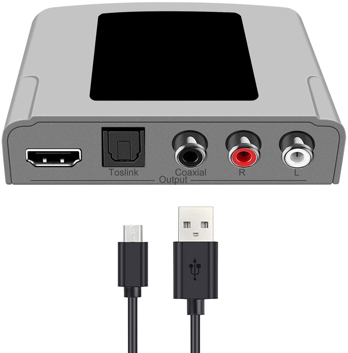 Geluid Extractor Splitter - HDTV Audio Adapter - 4K Audio Uitsplitsen - Meerdere Audio Uitgangen - 8.6 x 5.8 cm