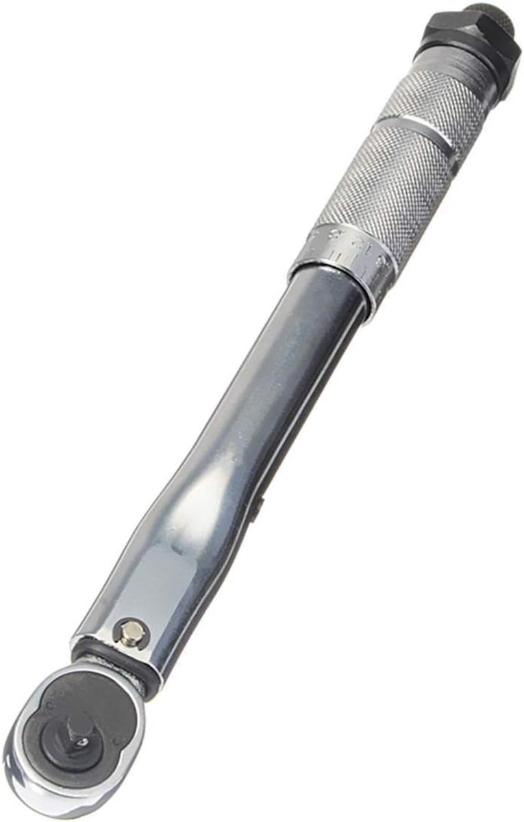 Momentsleutel - Hand Spanner - Reparatie Werk - Verstelbaar - 5-25 Nm - Zilver