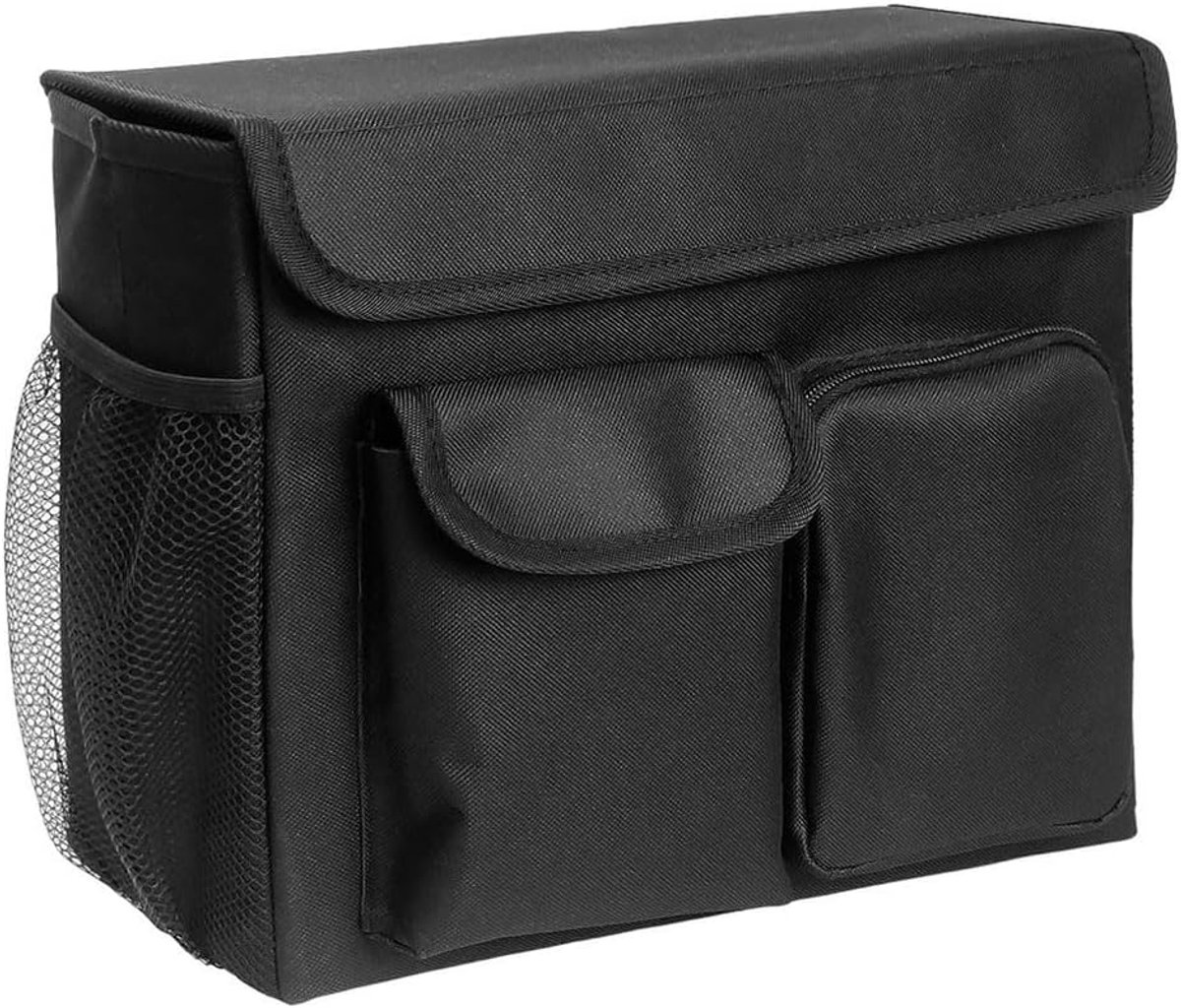 Opbergtas Rolstoel - Scootertas Handig - Mobiele Hulpmiddelen - Snelle Toegang Vakken - 33 x 27 x 5 cm - Zwart