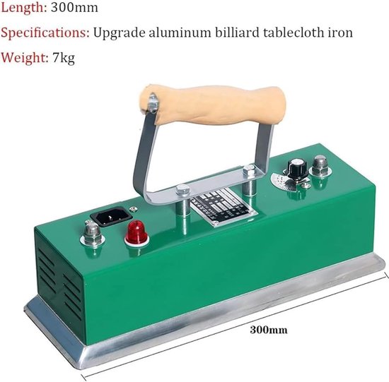 Biljart Tafelkleed Ijzer - Pool Tafelborstel - Tafelonderhoud - Verstelbare Temperatuur - 300 mm Breedte — afbeelding 5