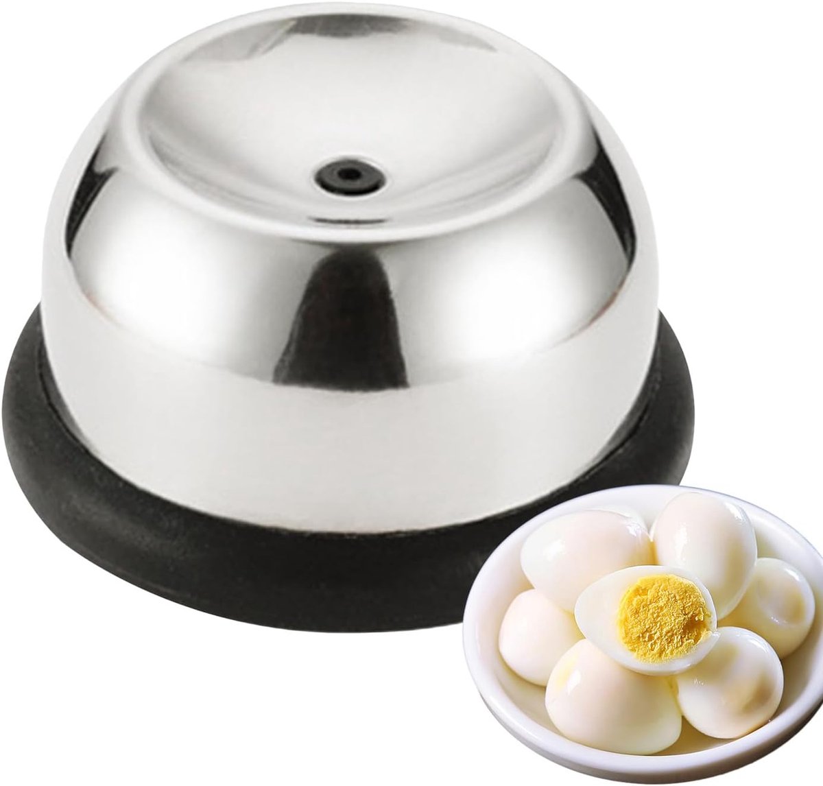 Eierprikker Keuken Gadget Koken Eieren Roestvrij Staal Naald 6x5x3 cm Zwart