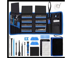 Mobiele Telefoon Reparatieset | 120 Bits | Schroevendraaier | Gereedschap | o.a geschikt voor iPhone & iPad | Torx, Hexagon, Ster, Platkop, Kruiskop, Platkop, Tri-wing, Pozidriv, Pentalobe, Mid