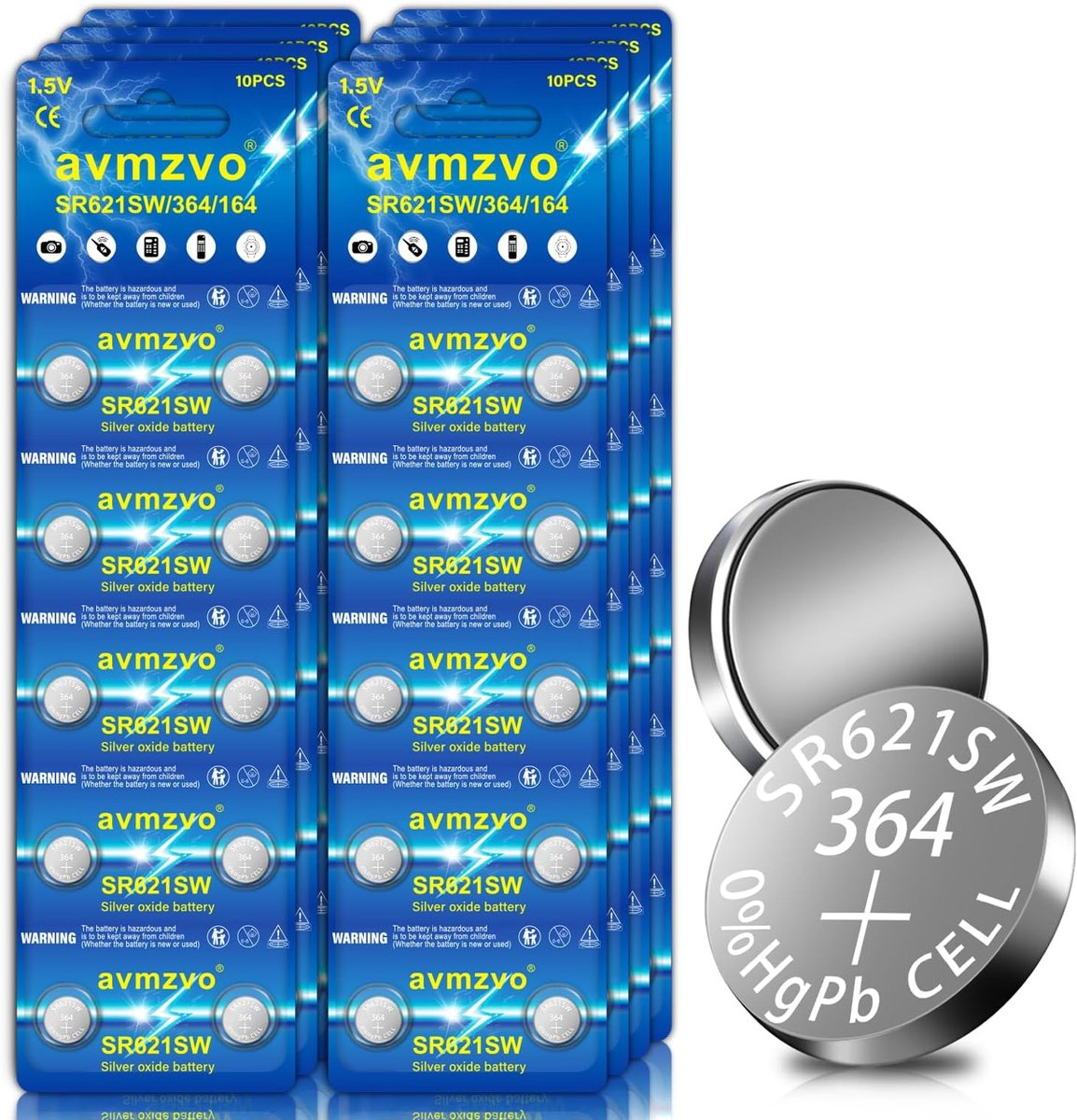 Knoopcelbatterijen - Kleine Batterijen - Apparaten Voeden - Kindveilige Verpakking - 1.5 Volt
