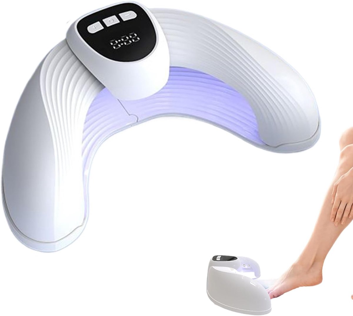 Draagbare LED Nagellamp - UV Gel Droger - Thuis Salon Gebruik - 22 Lampkralen Rood Blauw