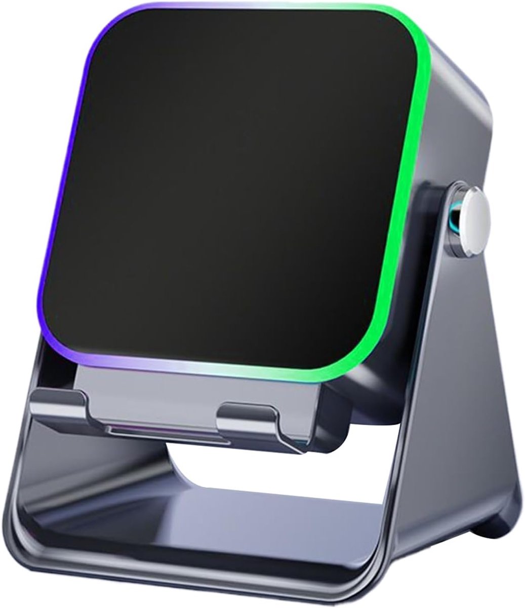 Inductie Luidspreker - Mobiele Geluidsbox - Thuis Kantoor - Opvouwbaar Station - 12 cm - Zwart