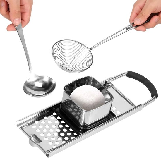 Spätzle Schaaf - Pasta Maker - Verse Pasta Maken - Roestvrij Staal - 32.5 x 11 x 7 cm — afbeelding 5