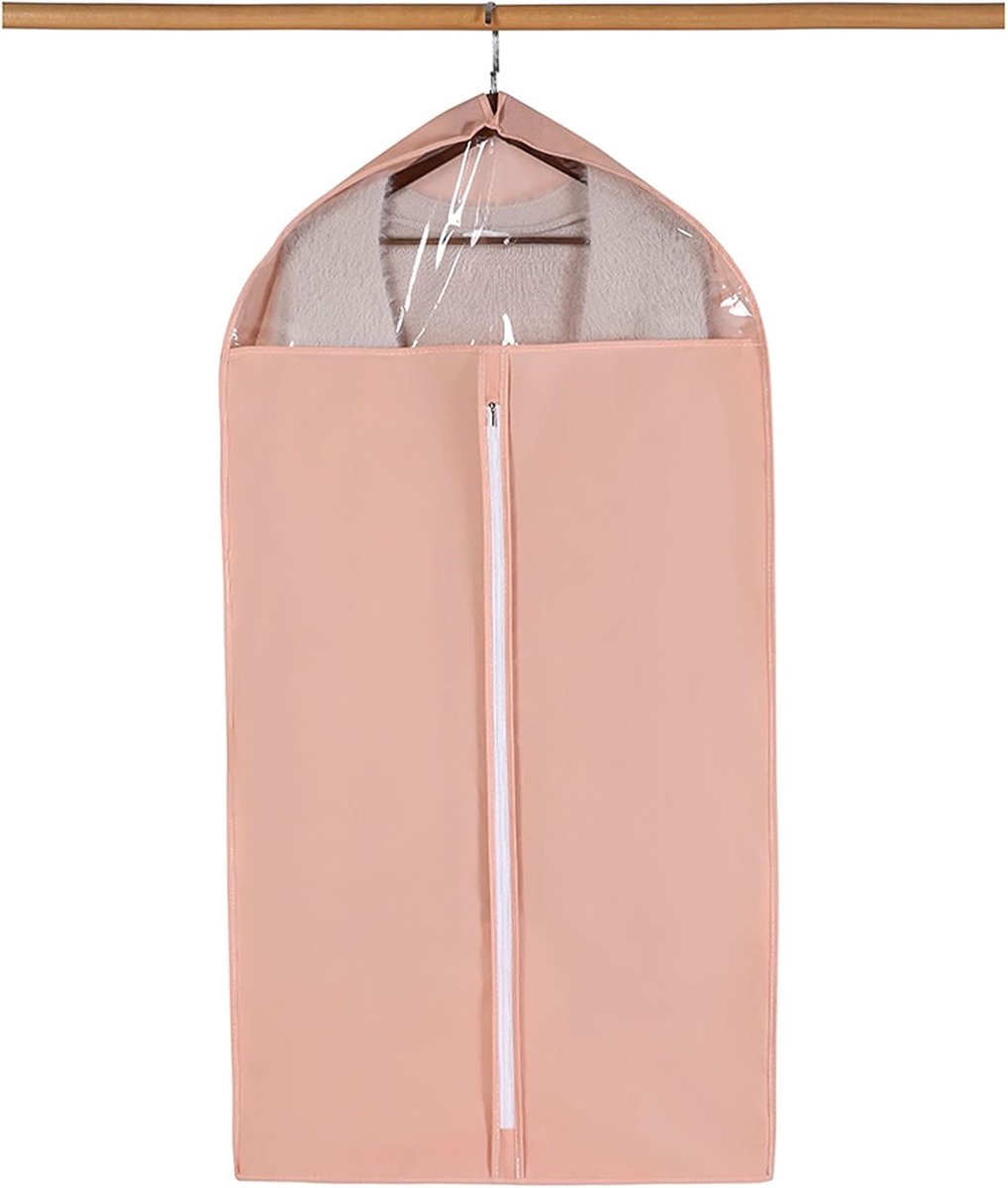 Kledinghoezen Set - Kleding Beschermers - Kleding Opbergen - Ademend Non Woven - 5 Stuks 60x130cm - Roze