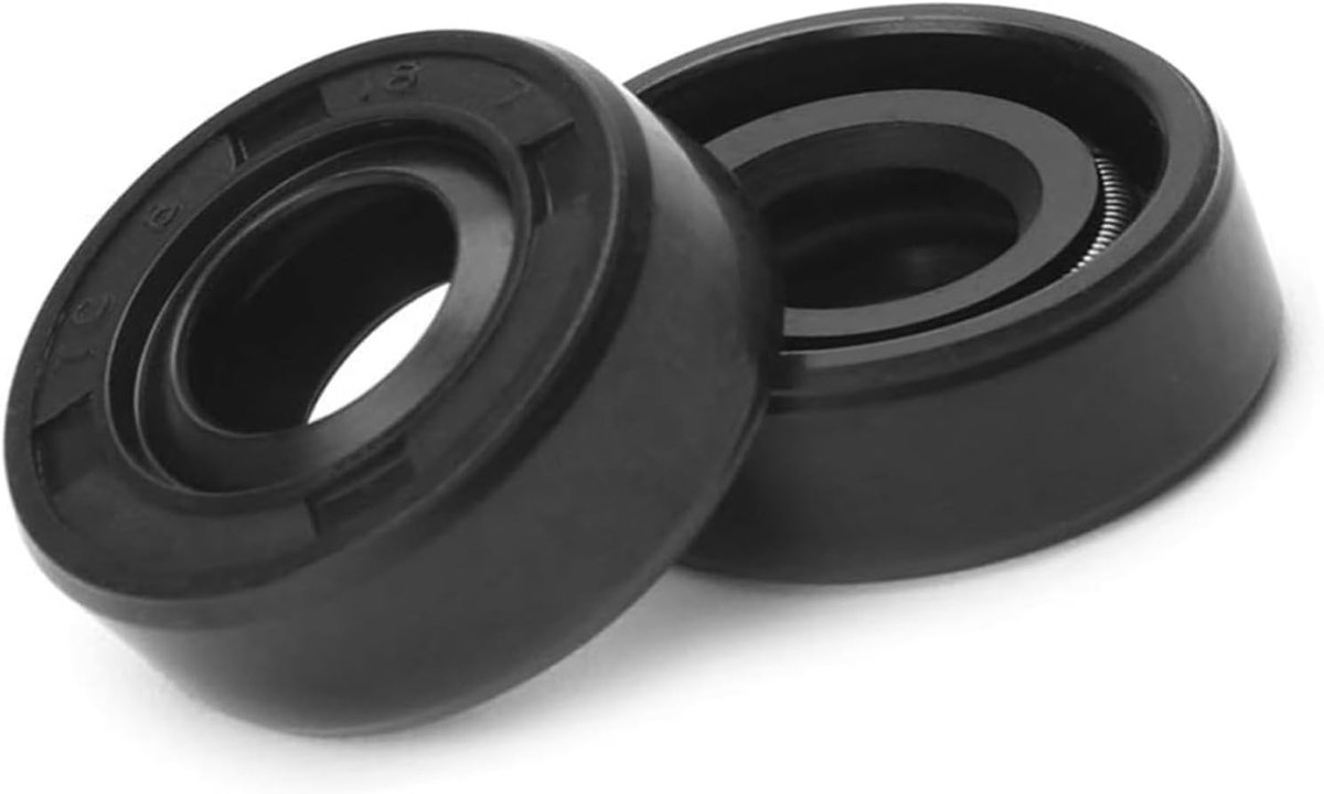 Oliekeerring Set - Afsluitring Rubber - Apparaat Reparatie - Slijtvast Materiaal - 8x18x7mm - Zwart