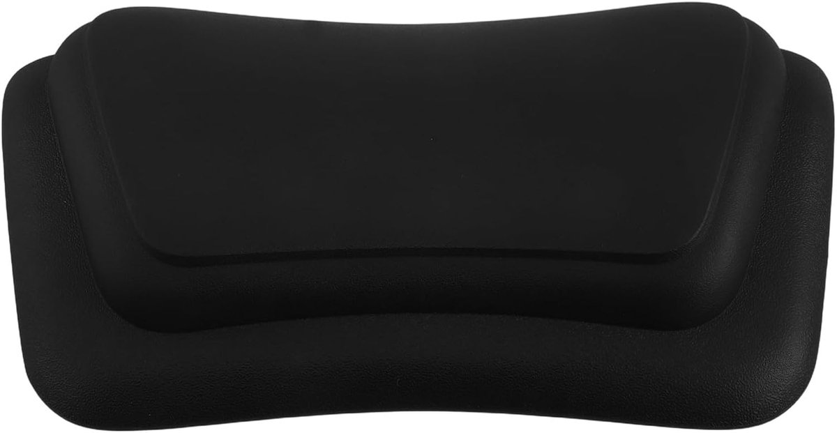 Badkussen - Spa Kussen - Ontspanning Thuis - Ergonomische Steun - 31.5 x 18.5 cm - Zwart