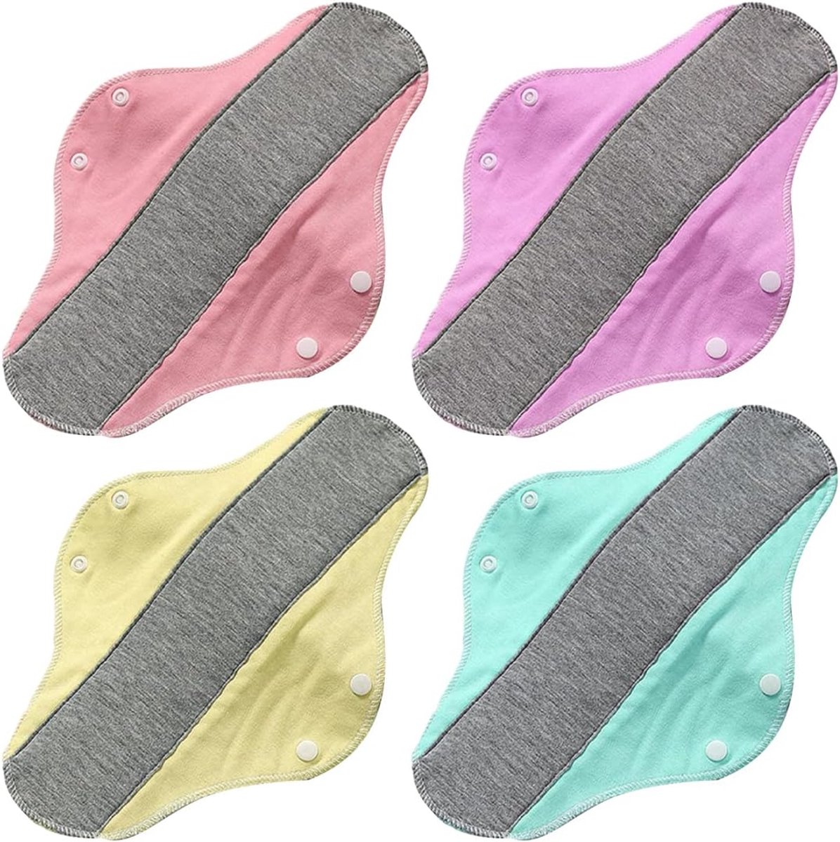 Herbruikbare Inlegkruisjes - Wasbare Pads - Menstruatie Hygiëne - Absorberend Katoen - 23cm Lengte