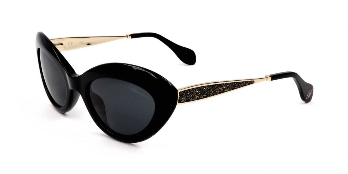 Blumarine SBM752S Nero lucido 53/21/140 WOMAN Zonnebrillen