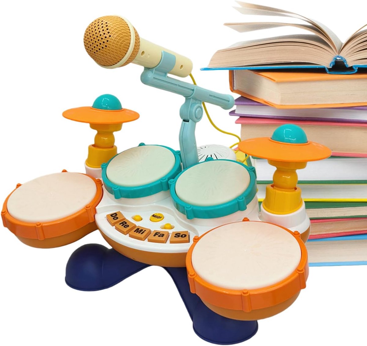 Kinder Drumstel - Interactief Instrument - Muziek Maken - Verstelbaar - 38.5 x 23 x 14 cm