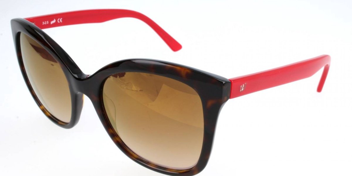 Web WE0165 Dark havana 55/20/140 WOMAN Zonnebrillen