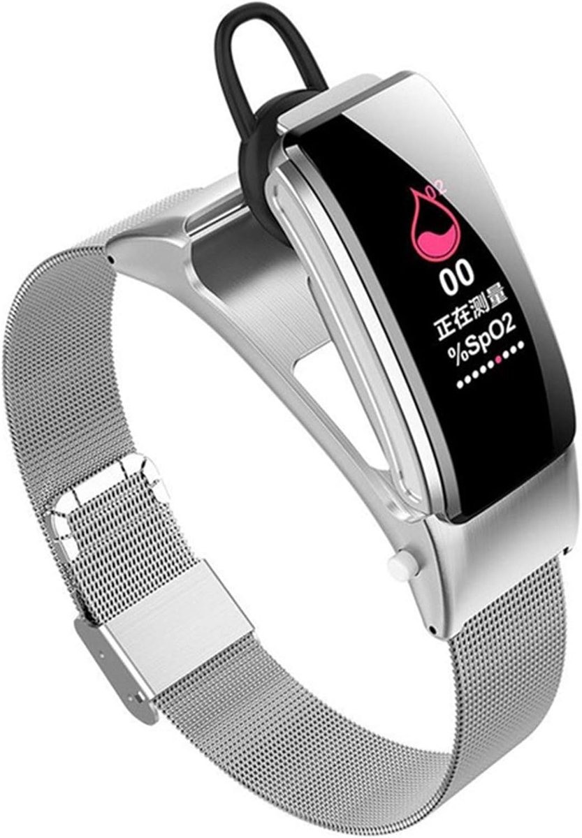 Smart Armband - Fitness Tracker Horloge - Dagelijkse Activiteit - Hartslag Stappenteller - 0.96 Inch IPS - Zwart