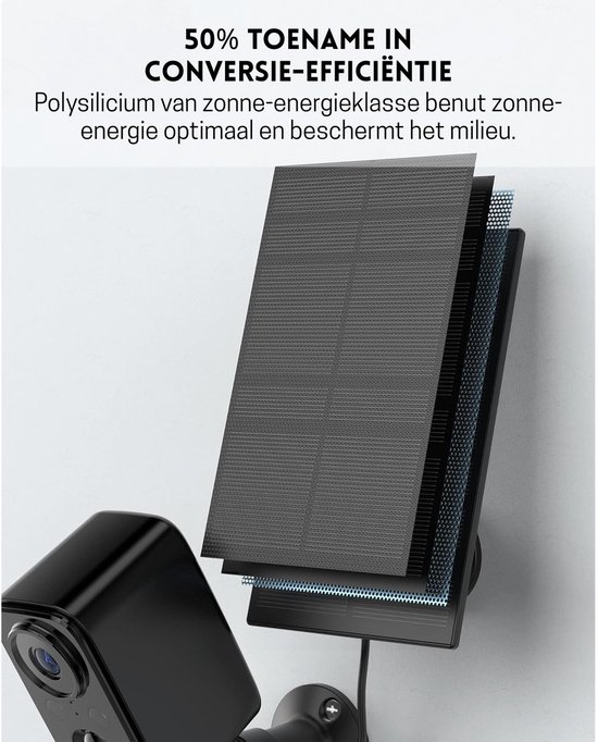 StayPowered Bewakingscamera - 2-Pack - Altijd Beveiligd met Zonne-energie - 1080p HD - Gekleurd Nachtzicht - 5000mAh Accu - PIR Persoonsherkenning - 2-Weg Audio - IP66 Weerbestendig - Voor Binnen en Buiten - Zwart - Levering Sneller dan Aangegeven! van StayPowered — afbeelding 4