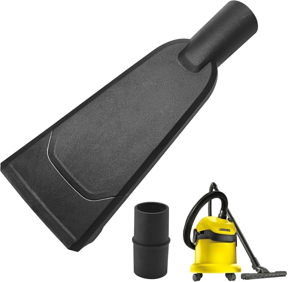 35mm Universele Autoboeren (Zwart) - Geschikt voor Karcher Droge & Natte Stofzuigers (WD/KWD Serie)