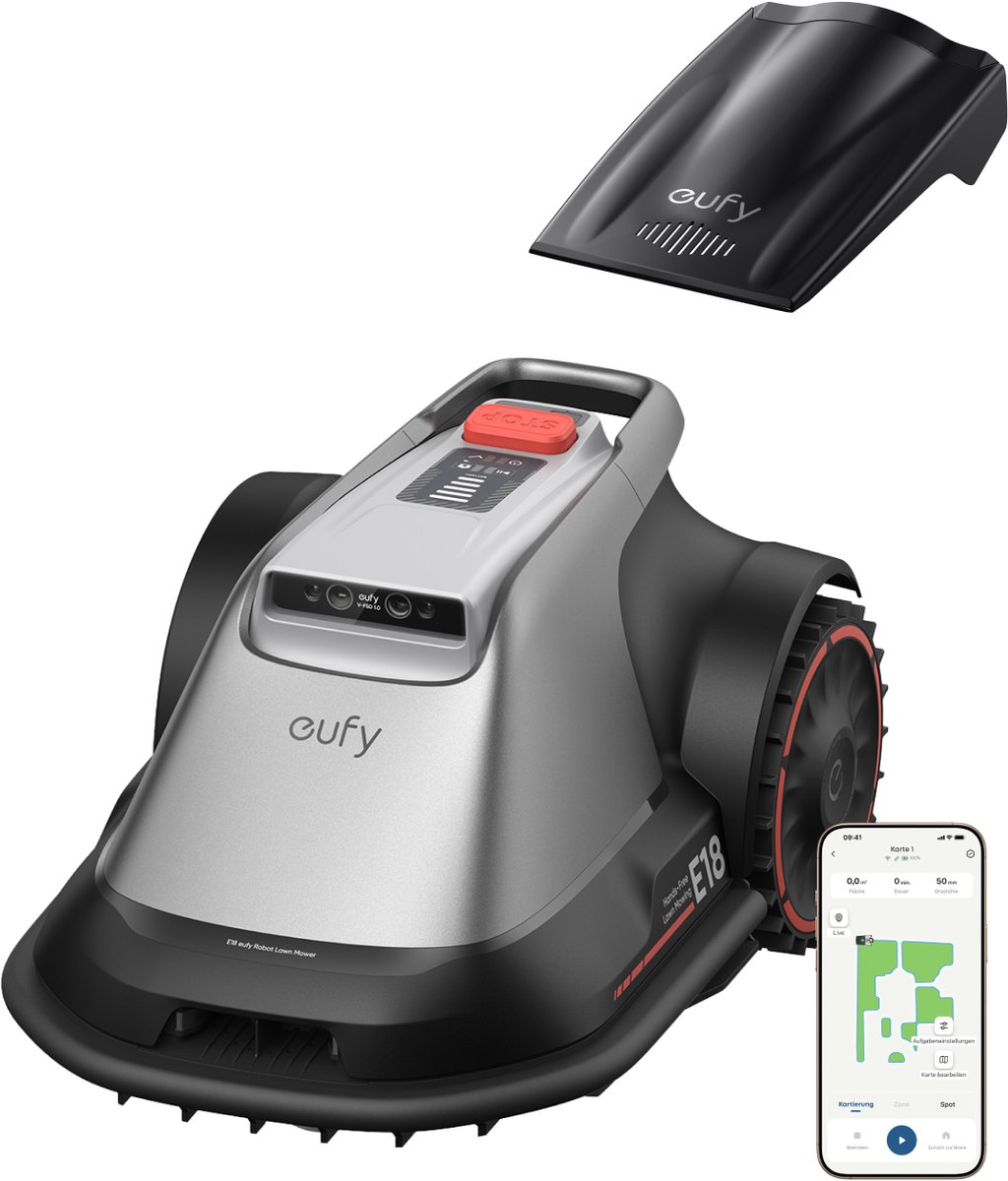 eufy E18 Robotgrasmaaier met TrueVision en GNSS voor 1200m² - eufy - €1.387,00