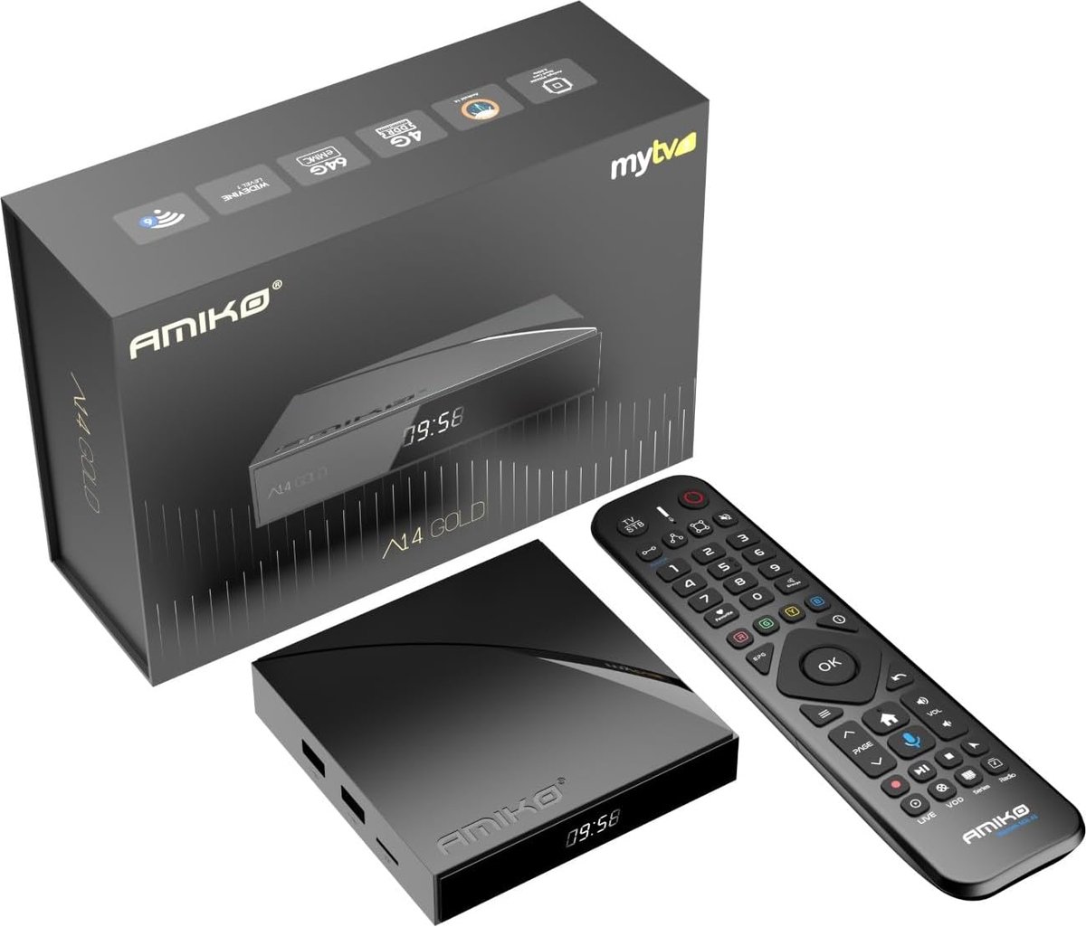 Streaming Box - Android Media Speler - 4K Content Kijken - Snelle WiFi 6