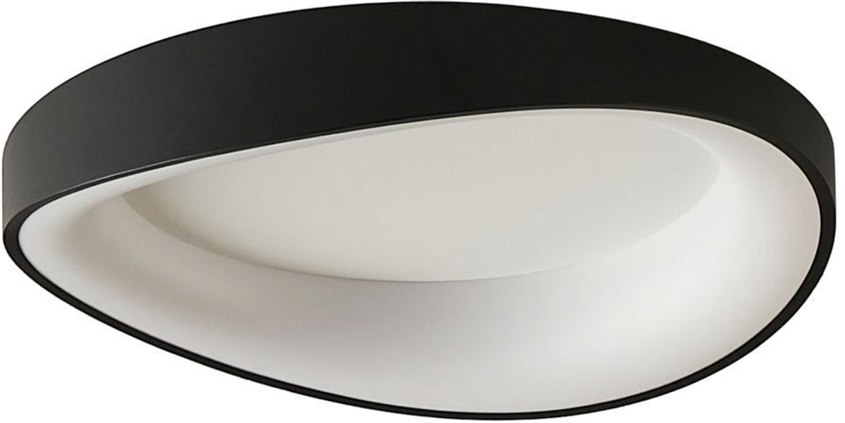 Kosilum - Belina - Plafondlamp - Zwart - Metaal en acryl