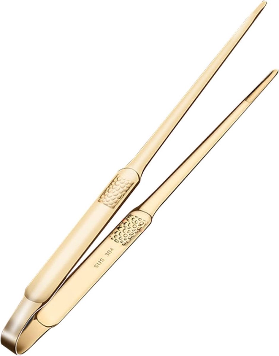 Kooktang RVS - Keuken Tang - Bakken en Braden - Antislip Grip - 28 cm Lengte - Zilver