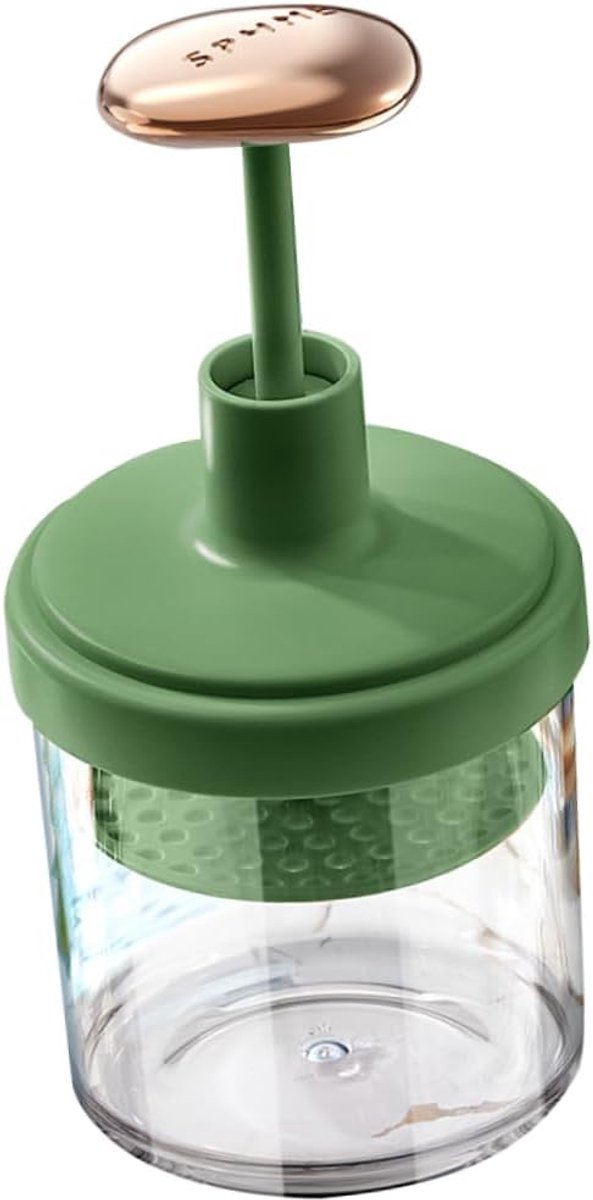 Gezichtsreiniger Schuimmaker - Bubble Maker - Dagelijkse Reiniging - Compact Ontwerp - 17.2X8.2X17.2CM - Groen