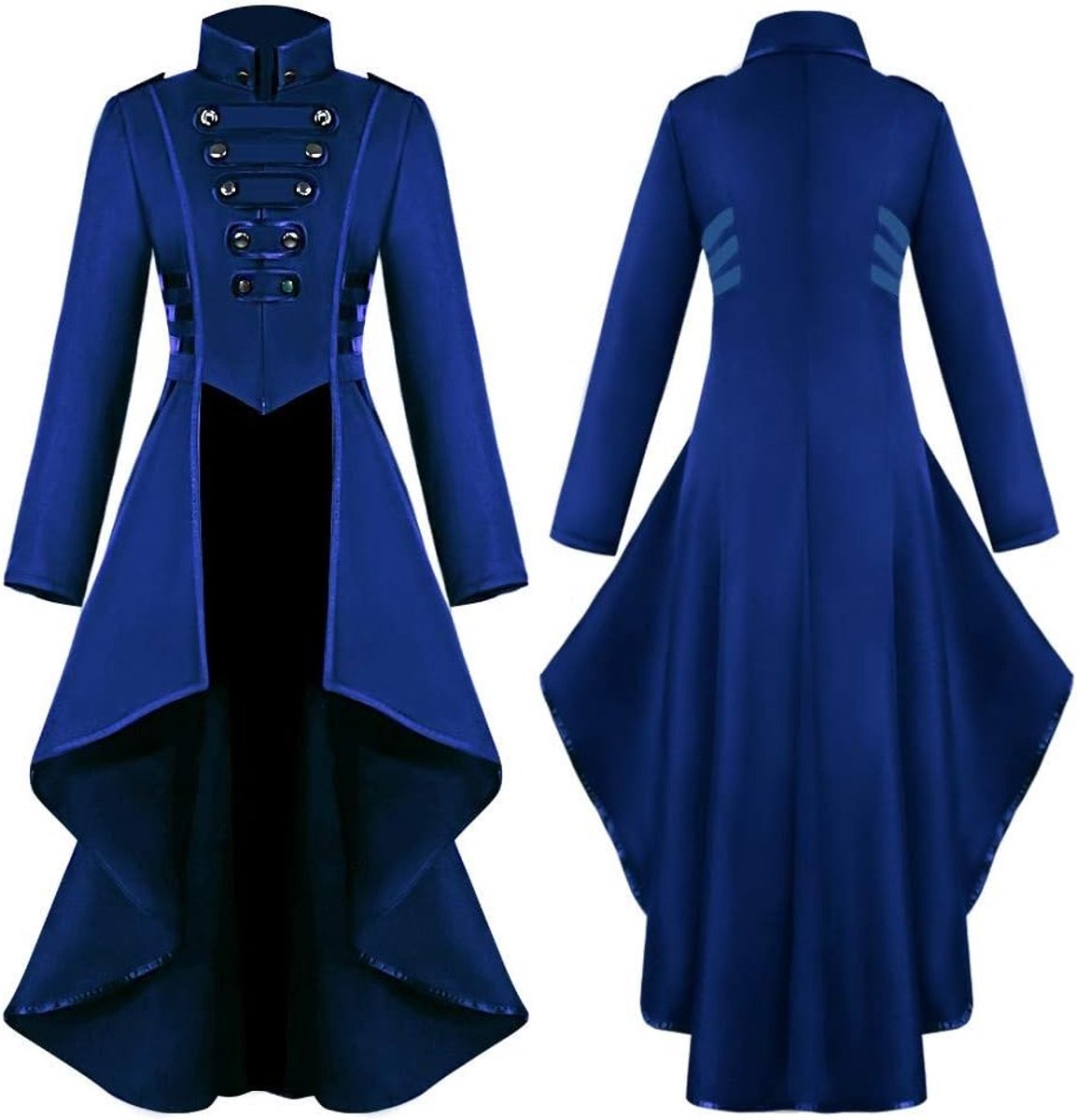 Dames Jas - Gothic Kleding - Carnaval Kostuum - Korset Stijl - Standaard Pasvorm - Zwart