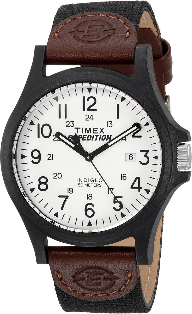 Herren Horloge - Analoge Tijdwaarnemer - Dagelijks Gebruik - Verstelbare Band - 20 x 4 cm - Zwart