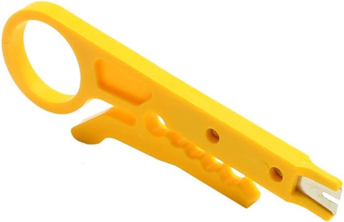 Draadsnijtang - Kabelstripper - Netwerkbekabeling - Geïntegreerde Veiligheidssluiting - 9 cm Lengte - Oranje