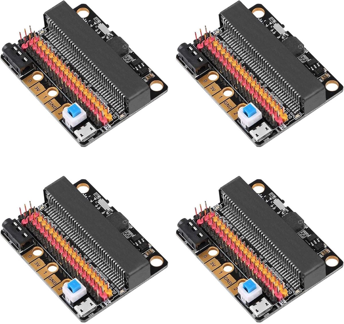 Uitbreidingskaart - Breakout Adapter - Programmeren Leren - Ingebouwde Zoemer - 56 x 44 x 12 mm - Zwart