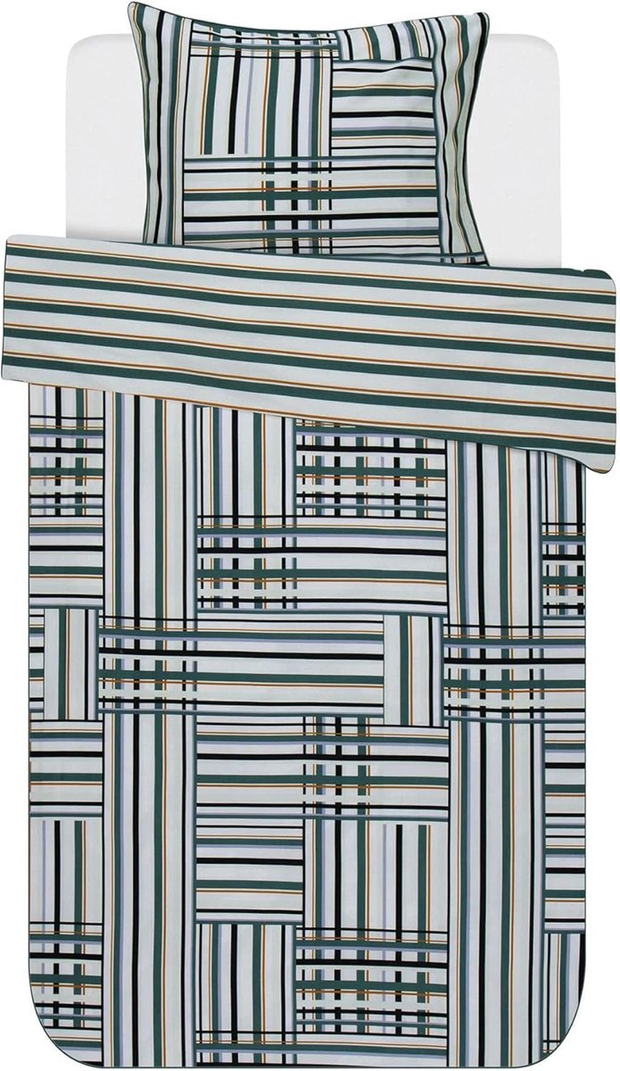 Dekbedovertrek Evie - Dekbedhoes Set - Slaapkamer Aankleden - Omkeerbaar Patroon - 135x200