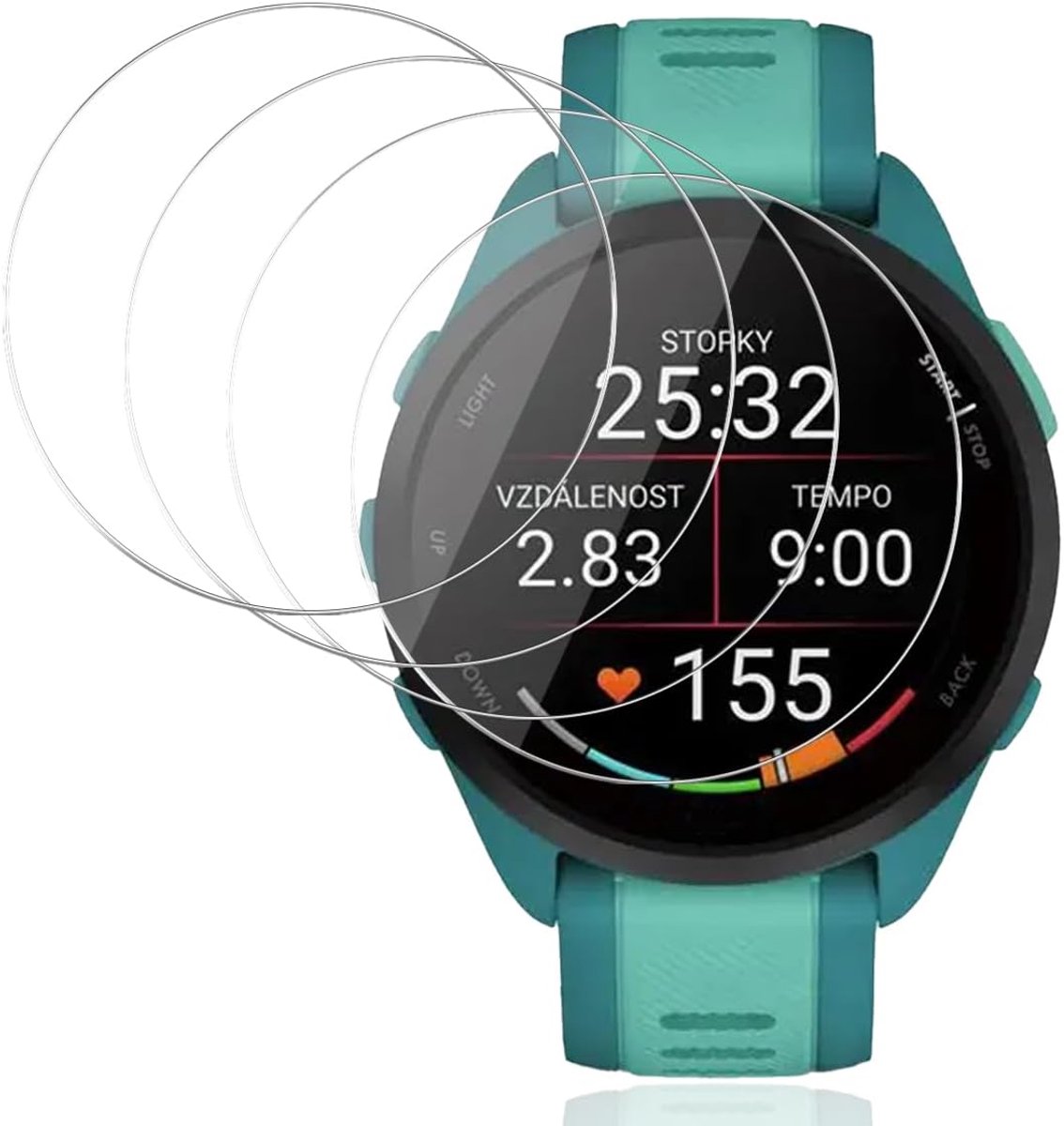 Screen Protector - Glasfolie Bescherming - Smartwatch - 9H Krasbestendig - Volledige Dekking
