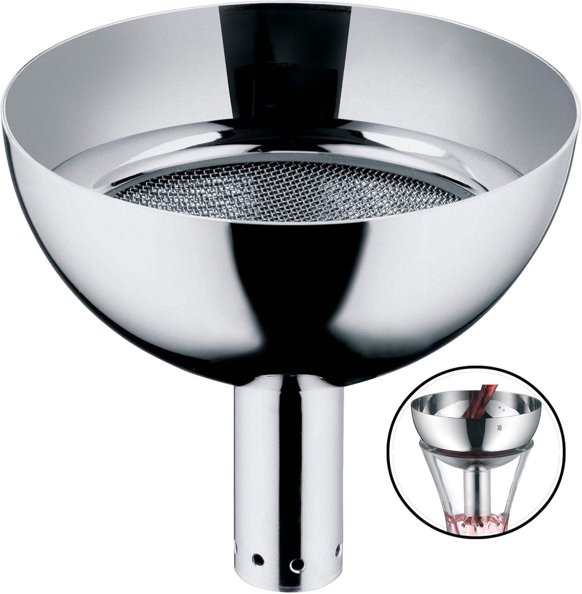 Decanteertrechter - Wijn Accessoire - Wijn Serveren - Roestvrij Staal - 11 x 95 cm