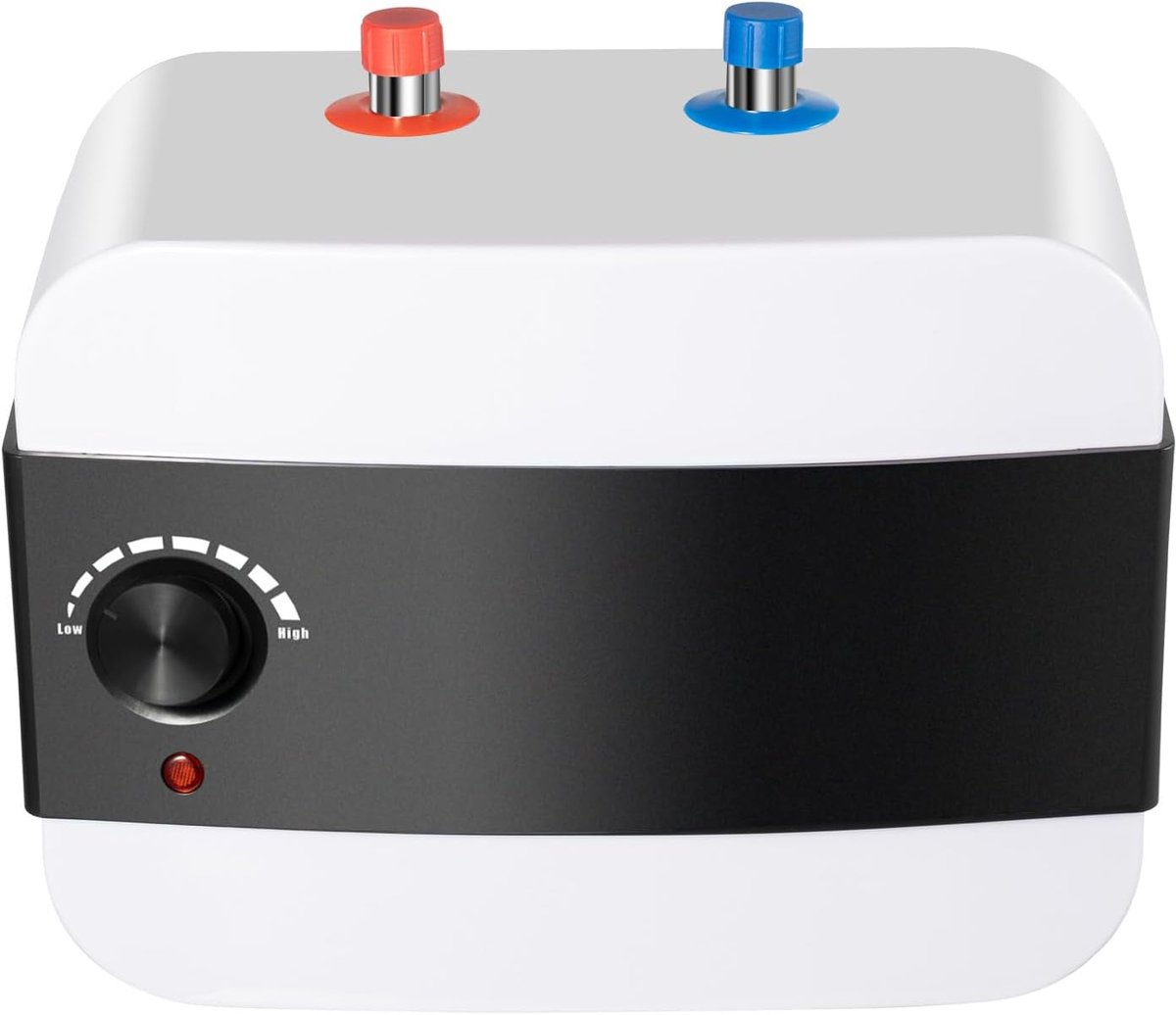 Ondertafelboiler - Kleine boiler - Direct warm water - Drukvast ontwerp - 6 liter 1500W - Wit