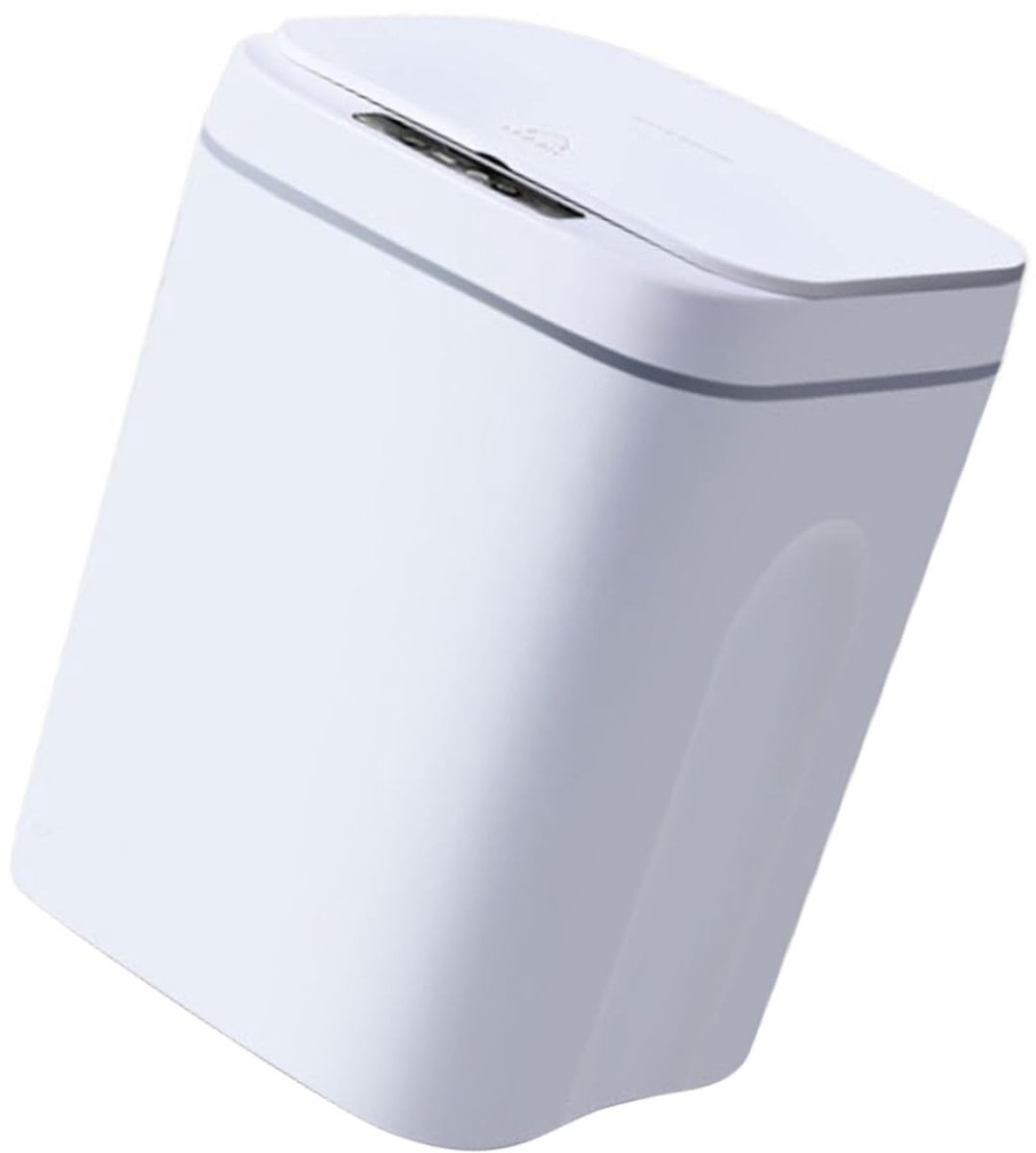 Sensor Prullenbak - Slimme Afvalemmer - Hygiënisch Afval - Automatisch Deksel - 30cm Hoog - Wit