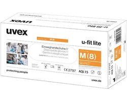uvex u-fit lite 6016810 Wegwerphandschoen 100 stuk(s) Maat (handschoen): XL EN 420:2003+A1:2009, EN 374-1:2016+A1:2018,