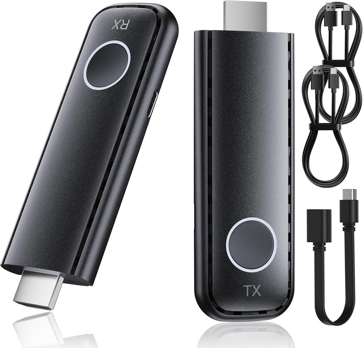 Draadloze HDMI Extender - Signaal Versterker - Beeld Streamen - 40 Meter Bereik Dual Band - Compact Ontwerp - Zwart