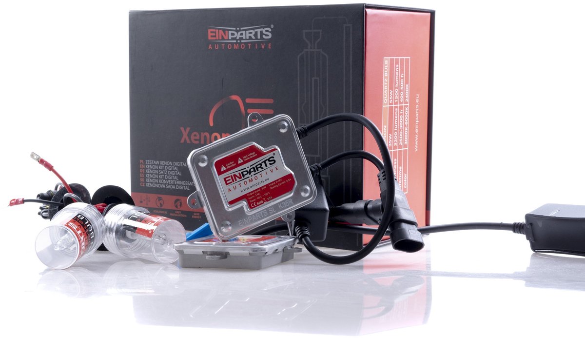 Einparts Xenon-Kit Voor Auto's Met H7 5000K Lamp En Slanke Ac-Converters