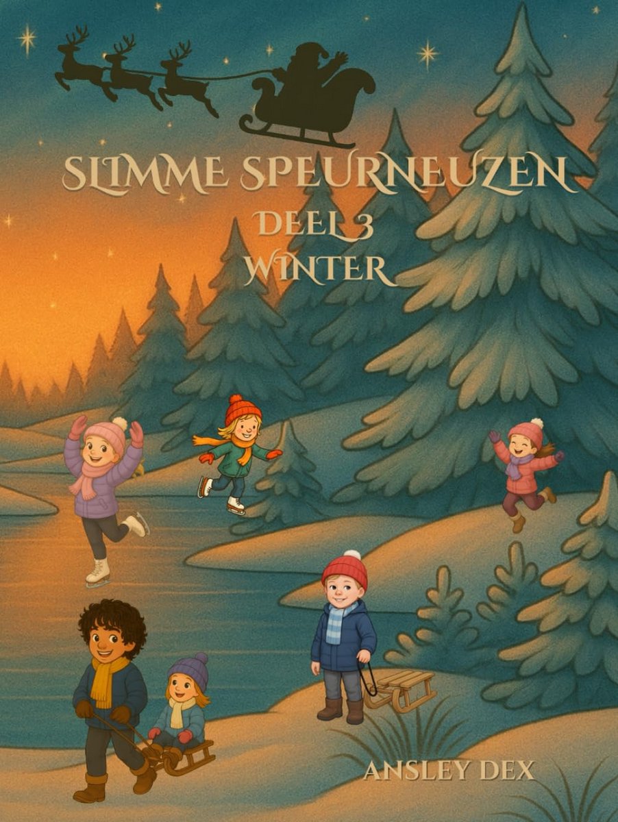 Slimme Speurneuzen - Kinder Puzzelboek - Winterse Educatie - Raadsels Rekenweetjes - 21.5 x 28.5 cm