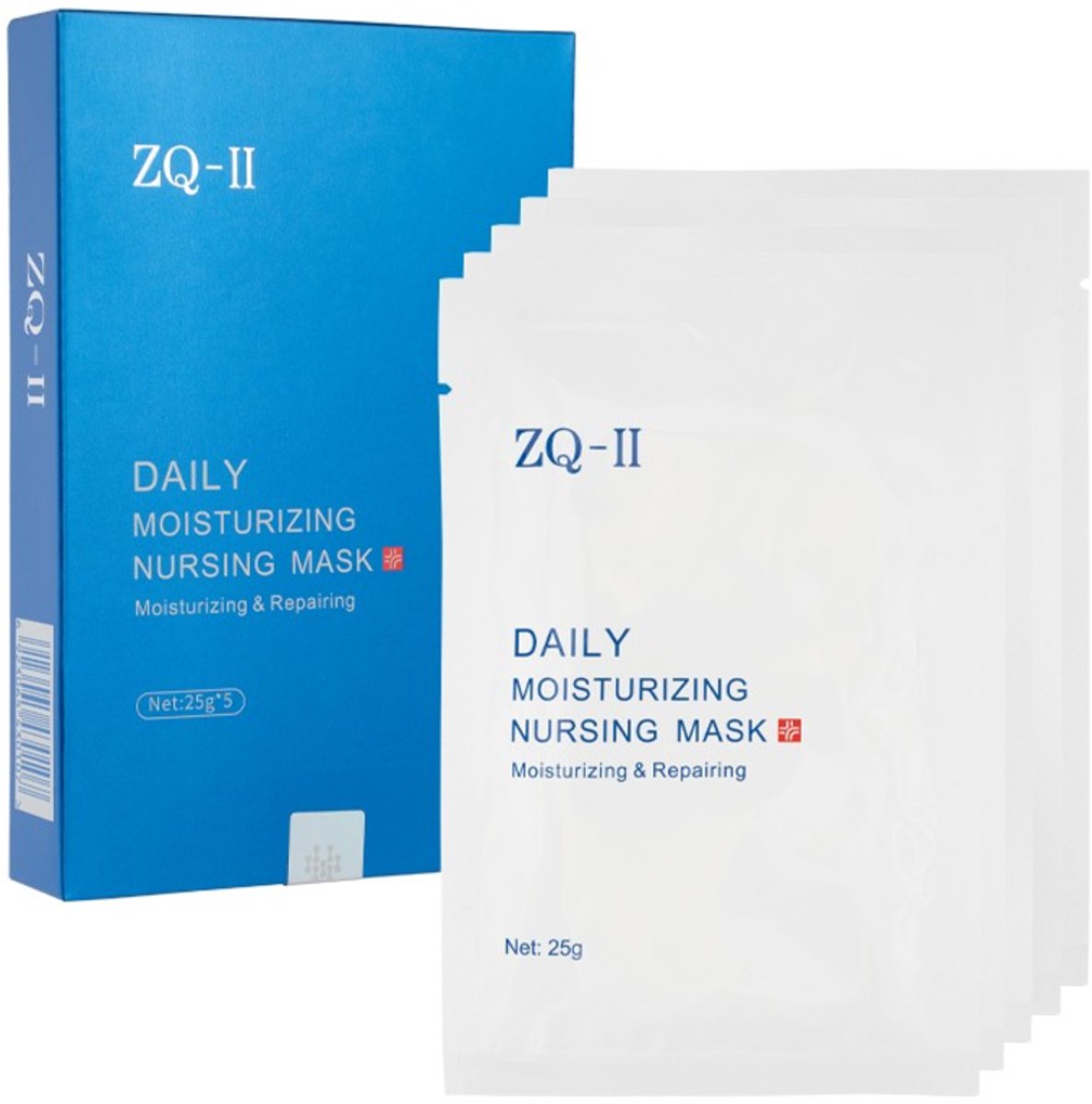 ZQ-II Dagelijks hydraterend verzorgingsmasker 5 st.