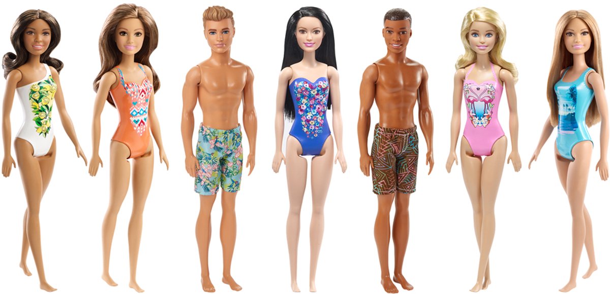 Barbie - Fab Beach-poppen - Diverse ontwerpen