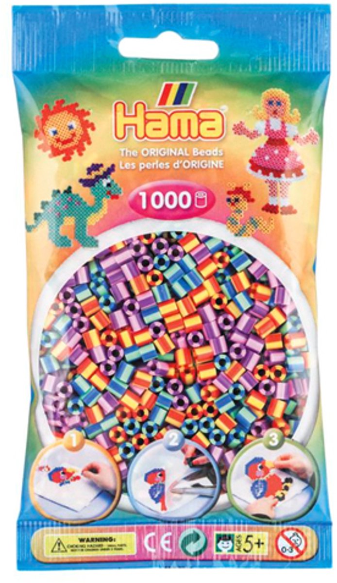 Hama - Strijkkralen 1000 Stuks - 2 Kleurig Gemixed — cadeau in Cadeau-ideeën - foto 2