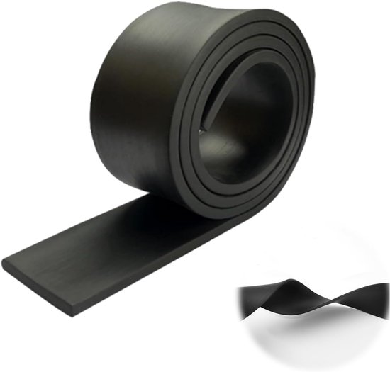 Rubberen Plaat 4 Stuks – Antislip, Slijtvast, Oliebestendig – 50 X 100 Mm, Dikte 2 Mm – Voor Afdichting, Trillingsdemping, Vloerbescherming – Zelf Te Knippen