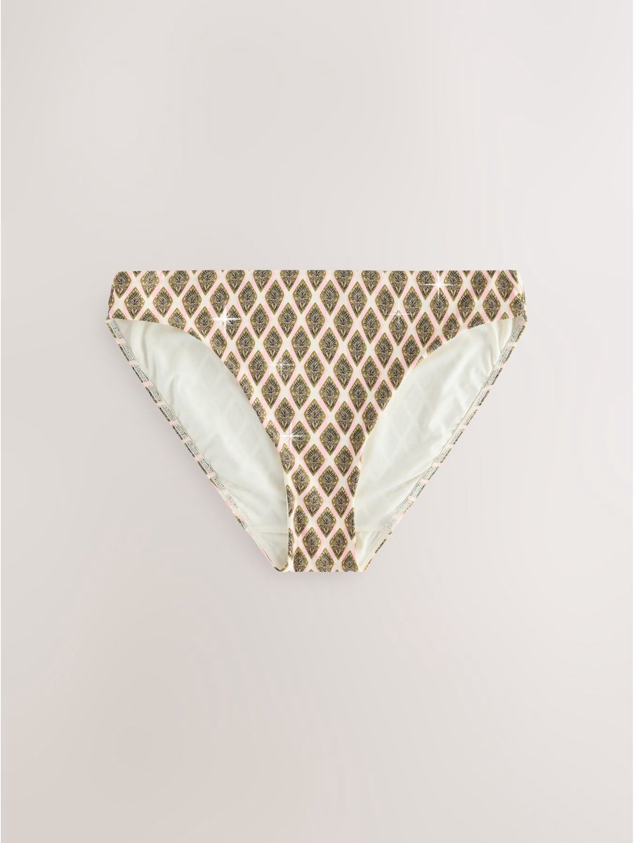 Next - Dames - Hoog opgesneden bikinislip - Crème