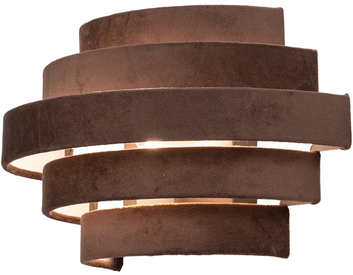 Lumidora Wandlamp 75401 - Voor binnen - POLIGNANO - E14 - Bruin - Metaal