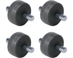Stofzuiger Wielen - Reserveonderdelen Set - Vloeren Schoonmaken - Specifieke Pasvorm - 18mm As Lengte