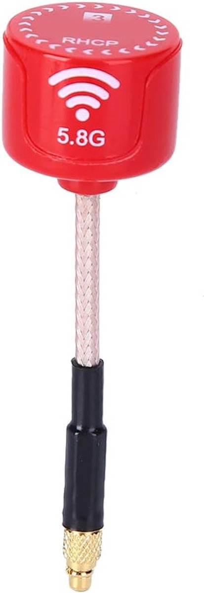 FPV Drone Antenne - RC Onderdeel - Signaal Verbetering - Hoge Versterking 3dBi - MMCX Recht - Rood