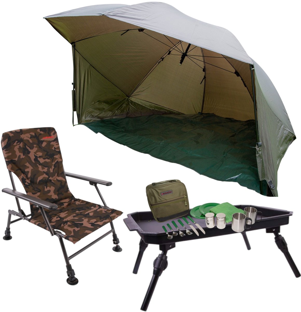 Ultimate Brolly & Comfort Chair Set - Brolly