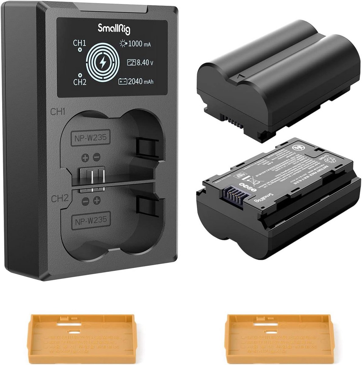 Camera Accu Set - Reserve Batterij - Fotografie - LCD Smart Display - 2040mAh Capaciteit