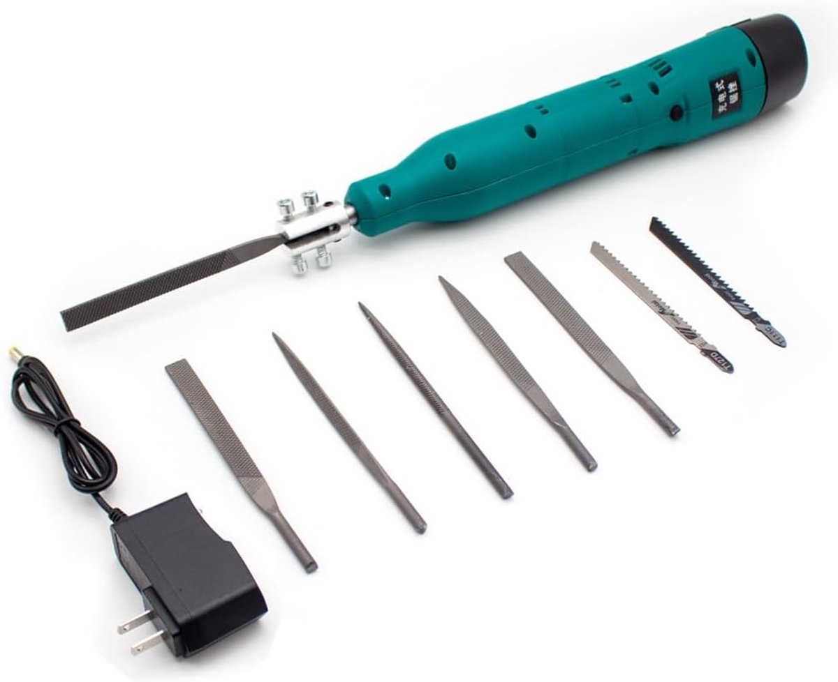 Elektrische Vijl - Metaal Slijpen - Houtbewerking Metaal - Variabele Snelheid - 5MM Slag